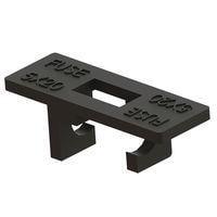 Essentra Components FC-320-NV ຝາປົດຟິວແລະຖົງຟິວ Fuse Cvr, ສີດຳ, 5X20 Fuse