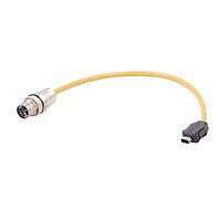 HARTING 33480171804007 ເຄື່ອງສາຍ Ethernet / ເຄື່ອງສາຍເຄືອກເຄືອງ ix Type A - M12X PFT f Cat. 6A PUR 0,7m