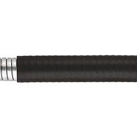 HellermannTyton LTP20B-25M ສະແກນລົງຮອບ HelaGuard Spiral Metallic Conduit, ຍືນຍົງ, 0.50" (20mm) ຜ່າຍ, GS/PVC, ສີດຳ, 82ft/Reel