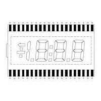 Lumex LCD-S3X1C50TR/C ມູດູນສະແດງຕົວເລກ LCD .5" 3.5 ດິຈິດ TN REF