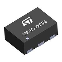 STMicroelectronics EMIF02-1003M6 ວົງຈອນກັນສະເຫຼີມສະເຫຼີມ EMI 2 ເສັ້ນ IPAD EMI flter 30pF -25db @ 900MHz