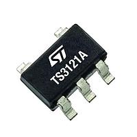 STMicroelectronics TS3121AILT ອະນາໂລກຄອມພາຣເຕີຣ໌ Rail-to-rail, ຄອມພາຣເຕີຣ໌ open-drain ທີ່ມີອິນພຸດ/ອິອຸດທີ່ມີລະບົບ fail-safe ຝັງໃນ