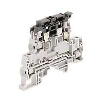 AMP Connectors - TE Connectivity ZS4-D2-SF1-R3 ບລັອກຂໍ້ຕໍ່ຜ່ານ Feed Through Terminal Block Aut SNK Screw