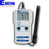 MILWAUKEE MW100 ເຄື່ອງວັດແທກ pH ແບບ Portable ມາດຕະຖານທີ່ມີຄວາມລະອຽດ 0.1 pH (0.00~14.00 pH, 0.1 pH)