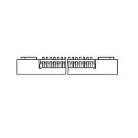 Adam Tech PCA-6-LA-19-HL-3-T/R ຕົວເຊື່ອມ FPC/FFC CONNECTOR, ZIF TYPE, .5M
