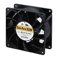Sanyo Denki 9WL0912P1F001 ພັງລົມ Axial, 92x92x38mm, 12VDC, ກັນນ້ຳ/ກັນຝຸ່ນ, 100Khr, ບໍ່ມີຮຽບ, Tach/PWM, IP68