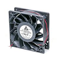 Delta Electronics, Inc. FFB1212SHE-F00 ພັງລົມ Tubeaxial DC Tubeaxial, 120x38mm, 12VDC, ລົດລົງລົດ, ສາຍສີ 3-Lead, Tachometer