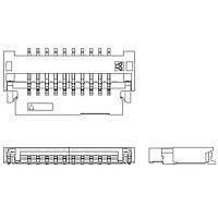 KYOCERA AVX 046809604110846+ ຂໍ້ຕໍ່ 0.5mm Pitch 4pos RA Flip Lock ZIF Au