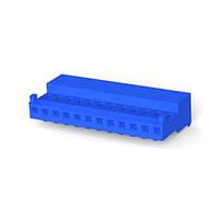 AMP Connectors - TE Connectivity 4-643815-2 ກອງຮັບສະຫນອງ Receptacle 12P ASSY POL RIB ສີຂາວ ມີແຖວສີຟ້າ