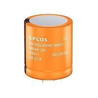 EPCOS B43652A5567M050 ຄອງເຄັບຊິເຕີອີເລັກໂຕລິຕທົ່ວໄປ 450VDC 560uF 20% 190ohm