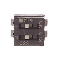 CTS Electronic Components 219-2MSTJRF ສະວິດ DIP ຕິດຢູ່ພື້ນຜິວ, DIP SWITCH ທອງ, 2-ຂາ, ຕົວກະຕຸ້ນລະດັບກາງ, ການປິດທ້າຍ, ການປິດດ້ວຍເຊື້ອກ, J-BEND, ມື້ມົນ, ອອບ