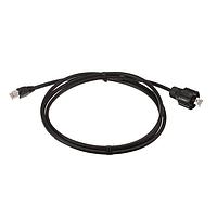Amphenol CONEC 17-103204 ເຄື່ອງສາຍ Ethernet / ເຄື່ອງສາຍເຄືອກຂ່າຍ RJ45 CAT.5E STP ພາຍນອກ ເຄື່ອງປະກອບພາສຕິກ 2M