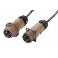 Cinch C-RJFTV5E1706PN10 ປຸ່ມກົງສີ່ມົນ CAT5E SZ 17 PLUG PLAST SEAL 1M