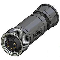 Amphenol CONEC 41-00003 ຕົວເຊື່ອມຕໍ່ 4P 7/8 Socket Field Attach Axial