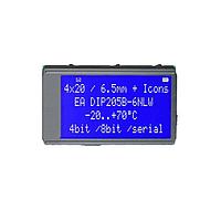 DISPLAY VISIONS EA DIP205B-6NLW ຈອກສະແດງ LCD ກາຣາຟິກ LCD Module 4x20 6.45mm ແສງຫຼັງ LED ສີຟ້າ-ຂາວ