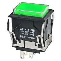 NKK Switches LB16RKW01-5F24-JF ປຸ່ມກົດສະລັບ RECT ON-ON SPDT