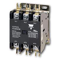Carlo Gavazzi GDP503L24V ຕິດຕໍ່ສະເພາະສຳລັບຈຸດປະສົງທີ່ແນ່ນອນ ສະແບບສາມຂາ ຕິດຕໍ່ສະເພາະສຳລັບຈຸດປະສົງ, 50Amps ຈຳນວນລະດັບ (FLA ທີ່ 240VAC) ຕິດຕໍ່ມີຂາຍືດ, ຂອງຄອຍ 24 VAC ແລະບໍ່ມີຕິດຕໍ່ຊ່ວຍ.