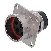 Amphenol SINE Systems RT00147PNHEC03R ຕົວເຊື່ອມຕໍ່ Receptacle, ຂົວສີ່ແຫ່ງ, 7 ຕຳແໜ່ງ, ຜູ້ຊາຍ, ຂະໜາດ Shell 14, ຢາງຊິໂລຄອນ Seal, ແລະ End Cap, ມີການປິດສາຍສະເລີຍຂະໜາດລົດລົງ, ຂະໜາດ 14 - 24AWG