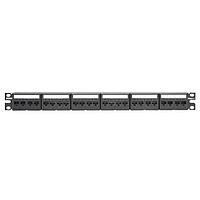 Panduit CPPKL6G24WBL ຊຸດກະເປົາສາຍສົ່ງສານແລະທາງຜ່ານສາຍ Patch Panel Kit 24 Port Cat 6 TX Modul