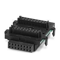 PHOENIX CONTACT 2896319 ຕູ້ຕໍ່ສາຍ DIN Rail Connector HBUS 35.6-16P-2S BK