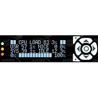 Matrix Orbital BLK2047T-1U-BK-TCI ຊອງເພີ່ມ PC Bay, ຕົວອັກສອນ LCD 20x4 ສີສາມສີ ຂໍ້ຄວາມສີດຳ ພ້ອມປຸ່ມ