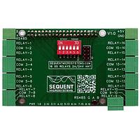 Sequent Microsystems SM-I-023 Sequent Microsystems ສິກຊີນ ໂຊລິດ ເສດ ເລລີ 2A/24V 8-ຊັ້ນ ແຮດ ສະແຕັກໄບ່ ສໍາລັບ Raspberry Pi