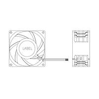 Delta Electronics, Inc. PFB0824DHE-T50F ພັງລົມທູບແອັກຊຽວ, 80x38mm, 24VDC, 132.6CFM, ລົດບອນ, ສາຍສີ 3 ສາຍ, ຕິດຕາມການລອກໂຣເຕີ, ຕາມຄວາມໄວ, IP55