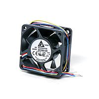 Delta Electronics, Inc. AFC0612D-SP07 ພັງລົມ Tubeaxial, 60x25mm, 12VDC, 23.38CFM, 1.56W, 0.13A, 34dBA, Ball, 4-Leads, Tach/PWM