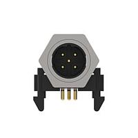 AMP Connectors - TE Connectivity 4-2172063-2 ມຸມຂວາ M12 ຜູ້ຊາຍ PNLREAR 5P BCODE PCBSTD RA SHLD