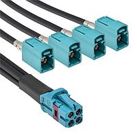 Adam Tech CA-BM04ZJ-4FJZ-3.3 ການປະກອບສາຍ RF CBL ASSY FAKRA JACK 1000MM