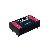 TRACO Power TEN 20-11021WIRH ອິສເອລເທດ 20W 36-160Vin +5V 2A, -5V 2A, 4000 VAC ການແຍກຕ່າງ, ລົດໄຟ, 1" x 1.6"