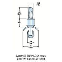 Heyco 10060F ການສະຫນັບສະຫນູນ PCB HLSP1-22 V-0 ທຳມະຊາດ