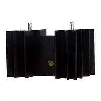 Aavid 529702B02500G ອຸປະກອນລົງຄວາມຮ້ອນ, TO220, ຕັ້ງຕົ້ນ, 5.5 ອົງສາ C/W, ຮູ 2.67mm, 25.4x18.29x3.17mm