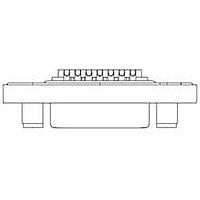 Molex / FCT 173110-0049 ຕົວເຊື່ອມ D-Sub - ຄວາມໜາ້ຄວາມຖືກມາດຕະຖານ FCT DSUB SDR RCPT 50 PN SLD FMNT