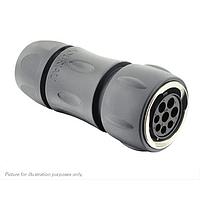 Eaton Souriau-Sunbank UTGX6JC148S ປລັກສ໌ ປລັກສ໌, ມີກະແຈບເຄື່ອງປົກກັນສາຍສະຍາຍ, ສໍາລັບ 8 ຂໍ້ຕິດຕໍ່ຍິງ, IP68/69K