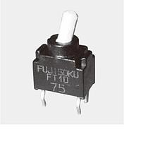 Nidec Components FT1E-4M-Z ສະຫນັບສະຫນູນຂະໜາດນ້ອຍສຸດທີ່ລະບົບລ້າງໄດ້ Toggle Switch SPDT ultraminiature toggle switch, ຟັງຊັນ ON - OFF - ON, ການຕິດຕັ້ງແບບຕັ້ງຕົວ