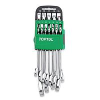 TOPTUL GSAQ0601 Pro-Series Reversible Ratchet Combination Wrench Set - STORAGE RACK