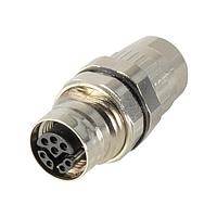 HARTING 21038612825 ສາຍຕົວຍາວ M12 Y-code 8pin ຜູ້ຍິງ ປົກກັນສະຫນາມດ້ວຍການບັດກັນ ແຜ່ນອາຫານ 5.7mm-8.8mm