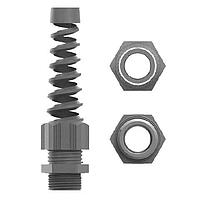 Alpha Wire PPS16 SL080 ກະແຈບເຄັບ Cable Glands Cable Protection Thread Length 0.39 inch Clamp Rng 0.396-0.551 inch - Slate