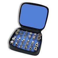 Cal Test Electronics CT2701A ອະເດັດເຕີ RF - ຊຸດອະເດັດເຕີ Coax ລະຫວ່າງຊຸດ, ກະເປົາຊິບ NPlt, ສີດຳ