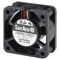 Sanyo Denki 109P0405M9D01 ພັງລົມ Axial DC Axial, 40x40x10mm, 5VDC, Locked Rotor Sensor