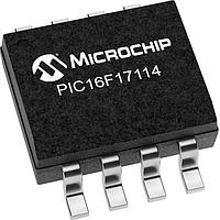 Microchip Technology PIC16F17114-I/SN MCUs 7KB Flash, 512B RAM, 128B EEPROM, 12b Diff. ADCC, 1xOP-AMP, 2x16-bit dual PWM