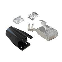 Stewart Connector SS-39200-085 ປລັກມອດູເລ IP20 ມອດູເລ Cat6a 8P 8C ປົກກັນສະຫນາມ .033"-.038" ສາຍສົດ .270"-.300" ຂະໜາດລວມ