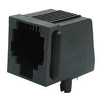 Stewart Connector SS-90000-006 ປຸ່ມ RJ11 ຮູບແບບມົດູນ  ມຸມຂວາ  4 ຕິດຕໍ່  6 ຕຳແໜ່ງ  ບໍ່ມີການປ້ອງກັນ  ມີຂອງປະຕິບັດ