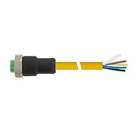 Murrelektronik 7700-A5021-U1D0300 ຕົວເຊື່ອມຕໍ່ Mini (7/8) 5 ແຖວ, ຜູ້ຍິງ 0 ມີສາຍສັບ, TPE 5x16AWG ເຫຼືອງ UL/CSA, TC-ER 3m
