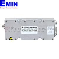 Fairview SPA-075-58-10-SMA 58 dB Gain High Power High Gain Amplifier at 15 Watt Psat Operating From 7.2 GHz to 7.5 GHz with SMA