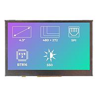Riverdi SM-RVT43ALBNWN00 ຈໍ TFT LCD 4.3", EVE3, ບໍ່ມີກອງ, ບໍ່ມີຈອກສະແດງ
