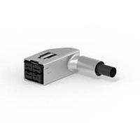 AMP Connectors - TE Connectivity 2173168-1 ຮອດເດີແລະຮອງສາຍໄຟ 2X2 POWER SHIELDED CABLE-PLUG