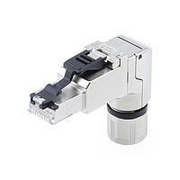 Molex 130047-8011 ຕົວເຊື່ອມ FA RJ45 CAT6A 8P MA RA SHLD IPC AWG26