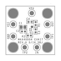 Analog Devices MAX40003EVKIT# Comparator EVKit ສໍາລັບ Comparator 600nA ໃນຊຸດ Ultra-Tiny 0.76 x 0.76mm Package